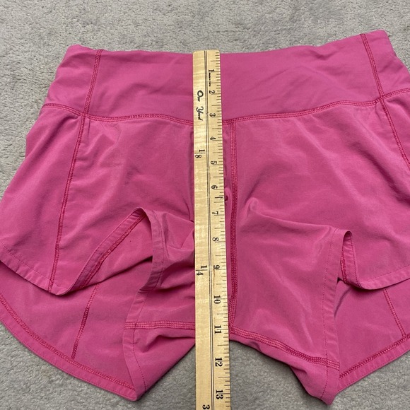 Lululemon Speed Up Shorts Size 4 Pink 4" Inseam Active Running Lined - Picture 7 of 11